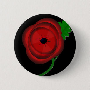 Macaron Rond 5 Cm Jour de pavot - insigne