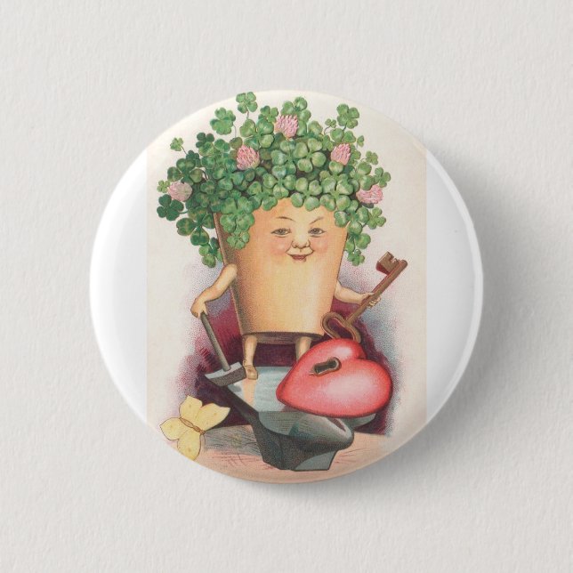 Macaron Rond 5 Cm Jour de Saint Patrick (Devant)