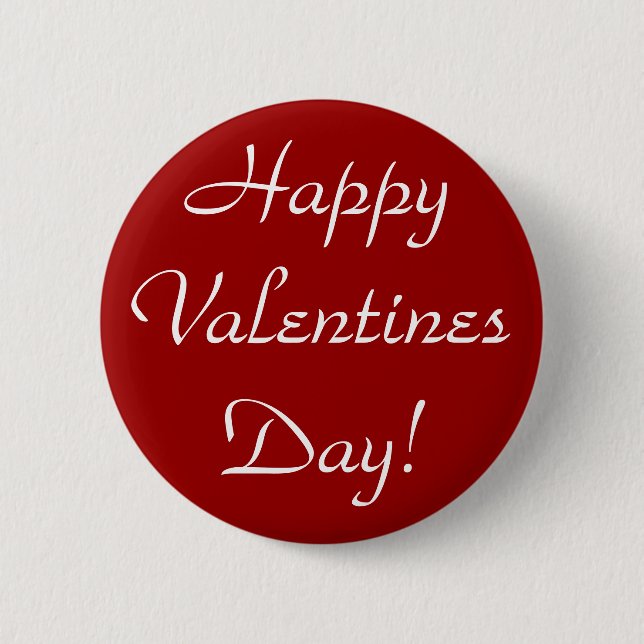 Macaron Rond 5 Cm Jour de Valentines heureux ! (Devant)