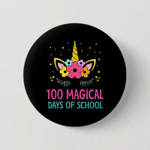 Macaron Rond 5 Cm Jour D'Enfance Pour Les Filles 100 Jours Magiques 