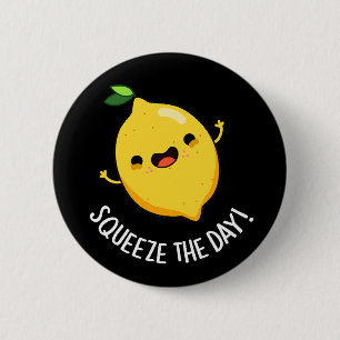 Macaron Rond 5 Cm Jour Fruit Fruit Lemon Pun Dark BG