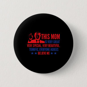 Macaron Rond 5 Cm Jour Trump Citations amusantes de l'élection 2024