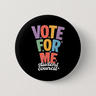 Macaron Rond 5 Cm Journée d'élection amusante à l'école Votez pour m