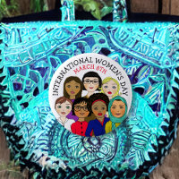 Journée internationale de la femme 8 mars Bouton