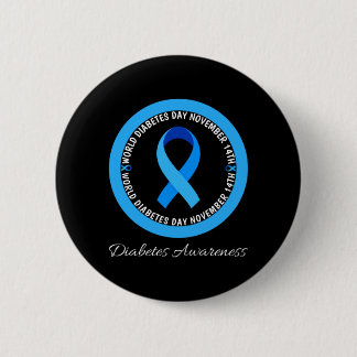 Macaron Rond 5 Cm Journée mondiale du diabète 2023 Diabète de type 1