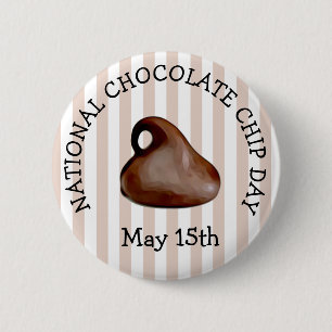 Macaron Rond 5 Cm Journée nationale du chocolat 15 mai Bouton de vac