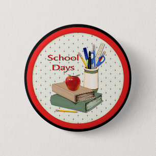 Macaron Rond 5 Cm Journées scolaires
