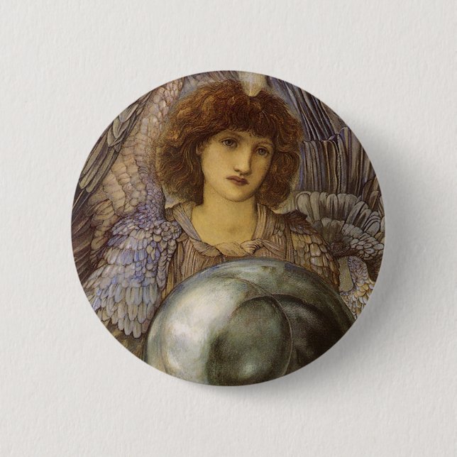 Macaron Rond 5 Cm Jours de création, premier jour par Burne Jones (Devant)