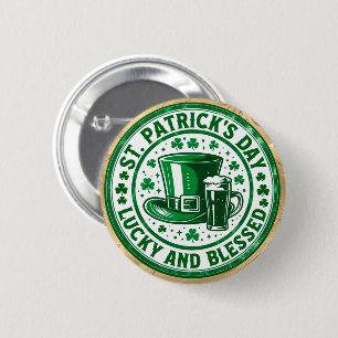Macaron Rond 5 Cm Joyeuse et bénie Saint-Patrick