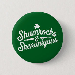 Macaron Rond 5 Cm Joyeuse Saint-Patrick Chance Shamrock & Shenanigan