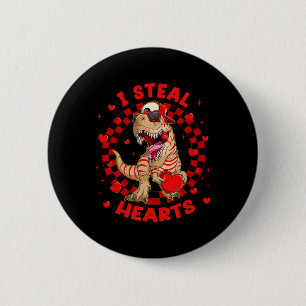 Macaron Rond 5 Cm Joyeuse Saint-Valentin Je vole des coeurs Trex Din