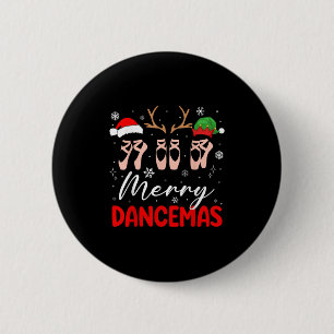 Macaron Rond 5 Cm Joyeuses Dancemas Ballet de Noël Scute Ss Cute Sss