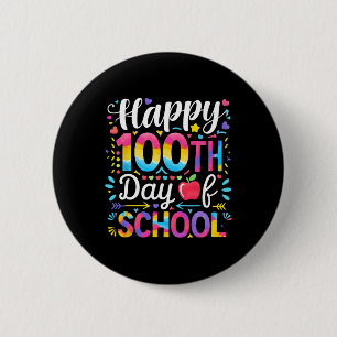 Macaron Rond 5 Cm Joyeux 100e jour d'école 100 jours d'école Enseign