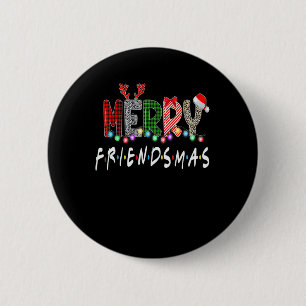 Macaron Rond 5 Cm Joyeux amis Noël Amis de Noël Correspondance Sweat