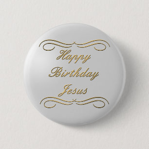 Macaron Rond 5 Cm Joyeux anniversaire Jésus