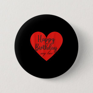 Macaron Rond 5 Cm Joyeux anniversaire mon amour 