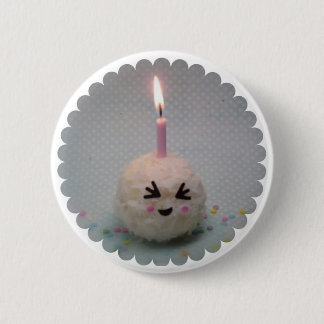 Macaron Rond 5 Cm Joyeux anniversaire Onigiri - bouton