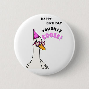 Macaron Rond 5 Cm Joyeux Anniversaire Vous Silly Goose