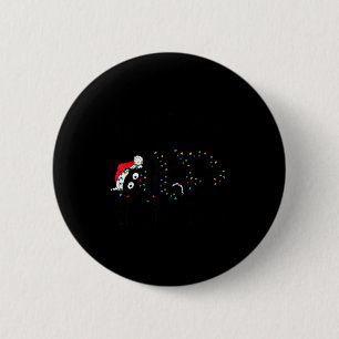 Macaron Rond 5 Cm Joyeux baiser mon chat en colère Noël drôle sarcas