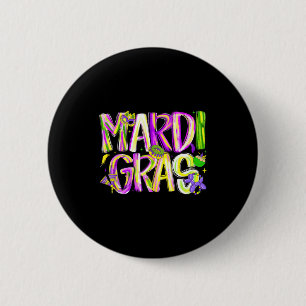 Macaron Rond 5 Cm Joyeux Carnaval Mardi Gras Fat Tuesday Hommes Femm