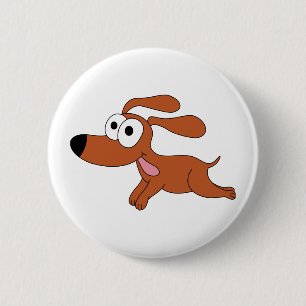 Macaron Rond 5 Cm Joyeux chien