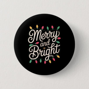 Macaron Rond 5 Cm Joyeux Et Lumineux Feux De Noël Cosy Éclairant Hol