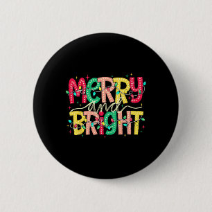 Macaron Rond 5 Cm Joyeux Et Lumineux Noël Funky Pyjamas Famille Xm