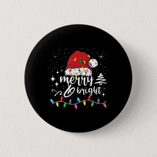 Macaron Rond 5 Cm Joyeux Et Lumineux Noël Lumières Noël Pour Les Hom