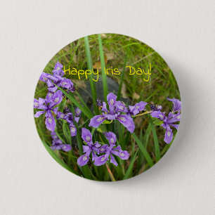 Macaron Rond 5 Cm Joyeux Iris Day !