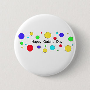 Macaron Rond 5 Cm Joyeux Jour de Gotcha !