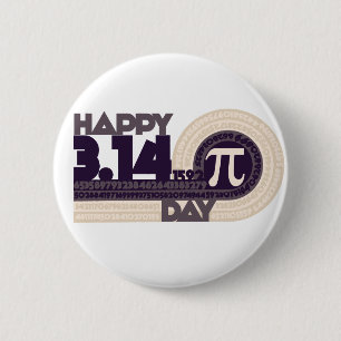 Macaron Rond 5 Cm Joyeux Jour de pi