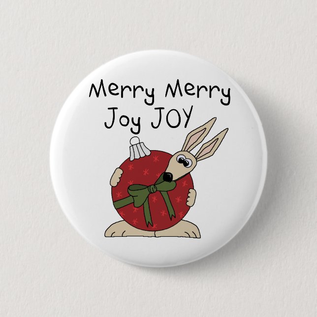 Macaron Rond 5 Cm Joyeux Joyeux Joy Joy Tshirts et cadeaux (Devant)