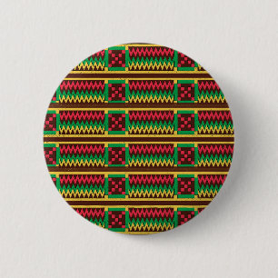 Macaron Rond 5 Cm Joyeux Kwanzaa couleurs africaines