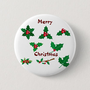 Macaron Rond 5 Cm Joyeux Noël