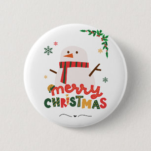 Macaron Rond 5 Cm Joyeux Noël
