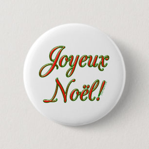 Macaron Rond 5 Cm Joyeux Noël