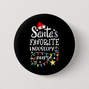Macaron Rond 5 Cm Joyeux Noël Équipe d'infirmières préférées du Père