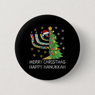 Macaron Rond 5 Cm Joyeux Noël Joyeux Hanoukka Joyeux juif