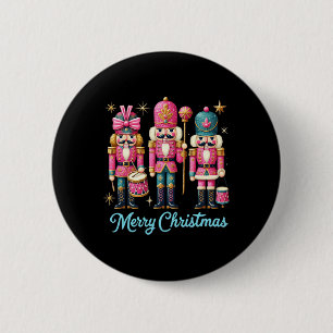 Macaron Rond 5 Cm Joyeux Noël Nutcracker Amis Famille Correspondance