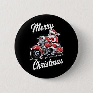 Macaron Rond 5 Cm Joyeux Noël Père Noël équitation Moto Moto Love
