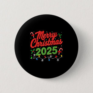 Macaron Rond 5 Cm Joyeux Noël pour femmes hommes garçons jeunes Xmas