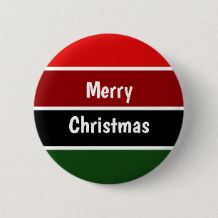 Macaron Rond 5 Cm Joyeux Noël Rouge Et Vert