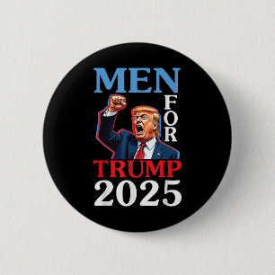 Macaron Rond 5 Cm Joyeux Père Day Men pour Trump 2025 Papa Papa Hus