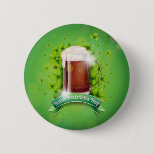 Macaron Rond 5 Cm Joyeux St. Patrick's Day Mug of Beer
