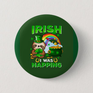 Macaron Rond 5 Cm Joyeux St. Patrick's Day Sloth bouton