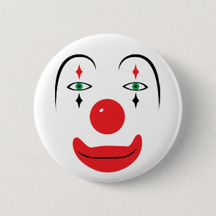 Macaron Rond 5 Cm Joyeux visage de clown