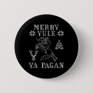 Macaron Rond 5 Cm Joyeux Yule Ya Pagan Odin Sur Sleipnir Viking Chri