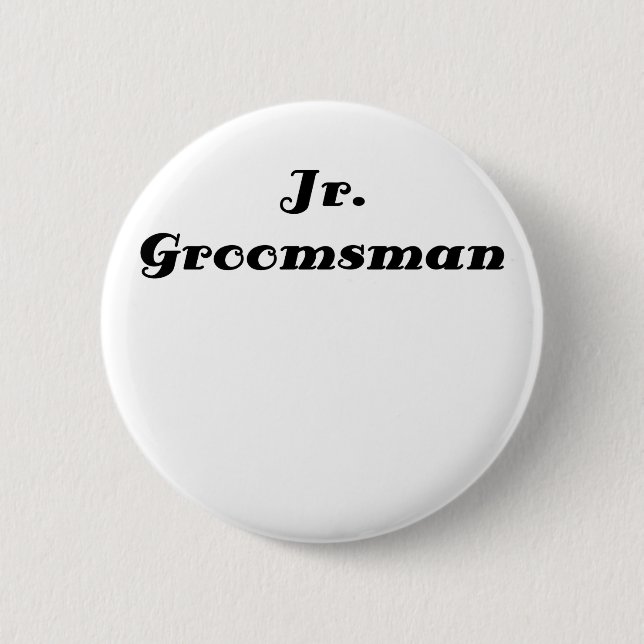 Macaron Rond 5 Cm JR Groomsman (Devant)