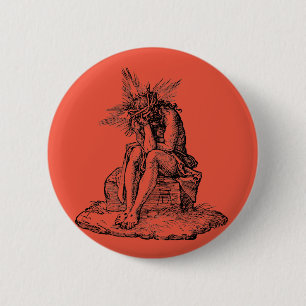 Macaron Rond 5 Cm Jugement de Jésus-Christ