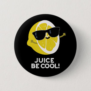 Macaron Rond 5 Cm Juice Be Cool Funny Fruit Pun Dark BG